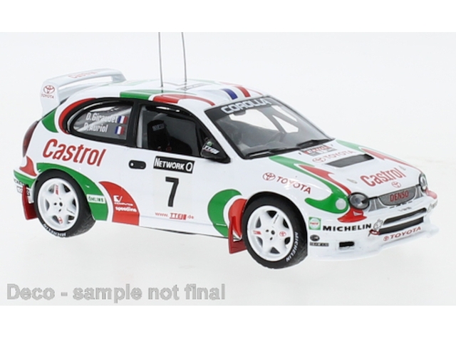 Toyota Corolla WRC, RAC 1997, D.Auriol, no.7